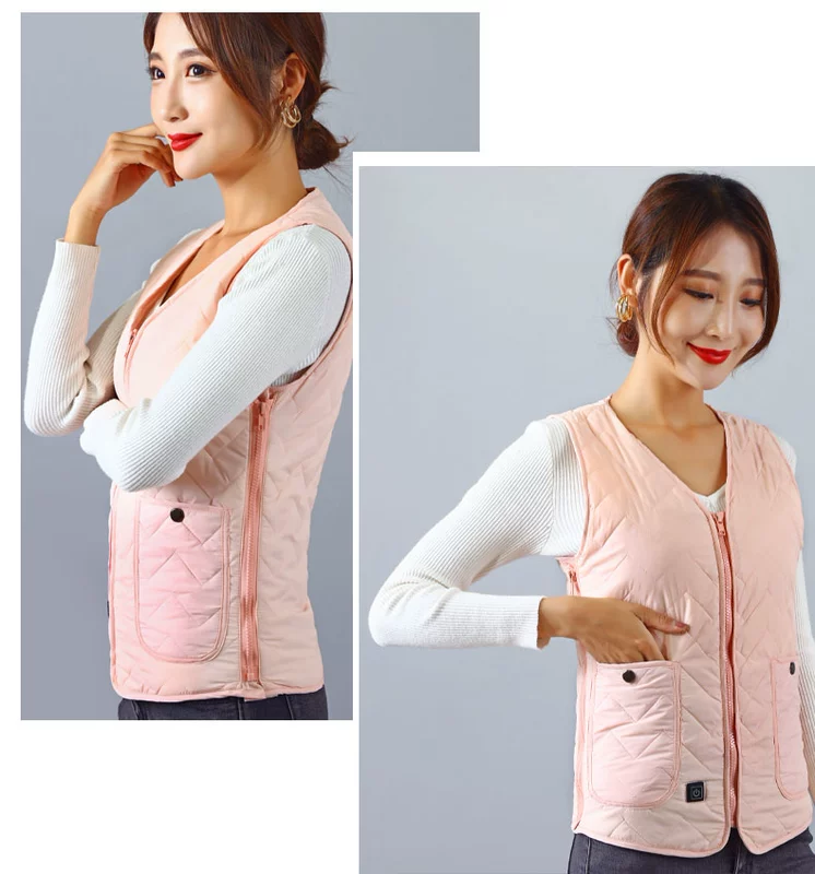Áo sưởi điện cho nữ Q điện sưởi ấm quần áo mùa đông lạnh bảo vệ áo sưởi điện sạc USB sưởi ấm áo vest dành cho nam quần áo sưởi ấm áo khoác sưởi ấm xiaomi