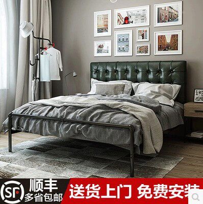 European adult iron bed 1 5 m princess bed 1 2 m iron frame children's bed 1 8 m double bed is simple modern