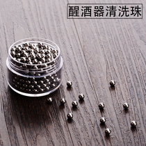 Tools stainless steel cleaning beads red wine decanter cleaning beads wine divider wine bottle cleaning steel beads cleaning brush artifact