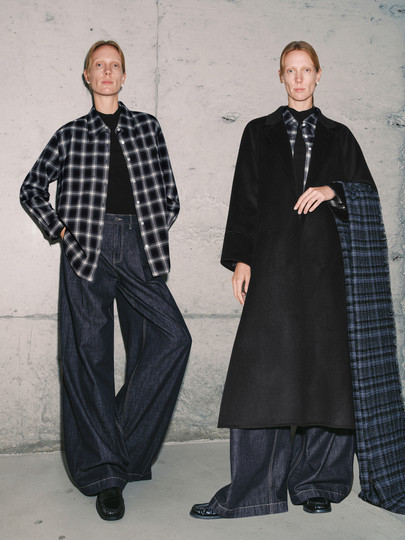 Mm Lemon Plaid Versatile Layered Shirt Top, Same Style as in Shopping Malls, 25 Autumn/Winter New Model 5Ga123021