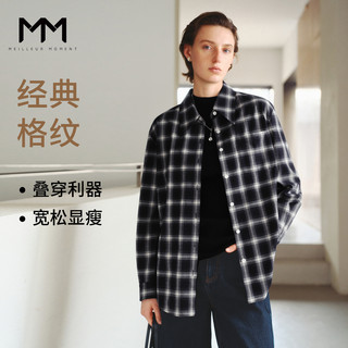 Mm Lemon Plaid Versatile Layered Shirt Top, Same Style as in Shopping Malls, 25 Autumn/Winter New Model 5Ga123021