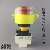  BA8030 Explosion-proof emergency stop button Mushroom head explosion-proof self-locking emergency stop button with protective cover opening 30mm