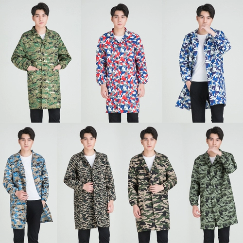 Длинный камуфляжный комбинезон подходит для мужчин и женщин