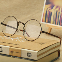 Myopia glasses male tide can be equipped with degree discoloration eye protection anti-blue radiation eye frame women with flat lens