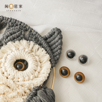 Leisure Hui Crystal glass eyes Owl woven doll eyes 26mm handmade diy material wool felt accessories