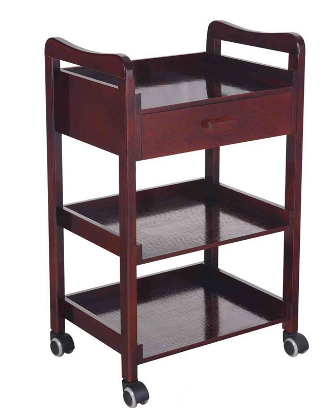 Vẻ đẹp nội thất xe đẩy công cụ làm đẹp giỏ hàng gỗ rắn khách sạn câu lạc bộ SPA hỗ trợ công cụ bán hàng trực tiếp - Hair Salon / Nội thất làm đẹp
