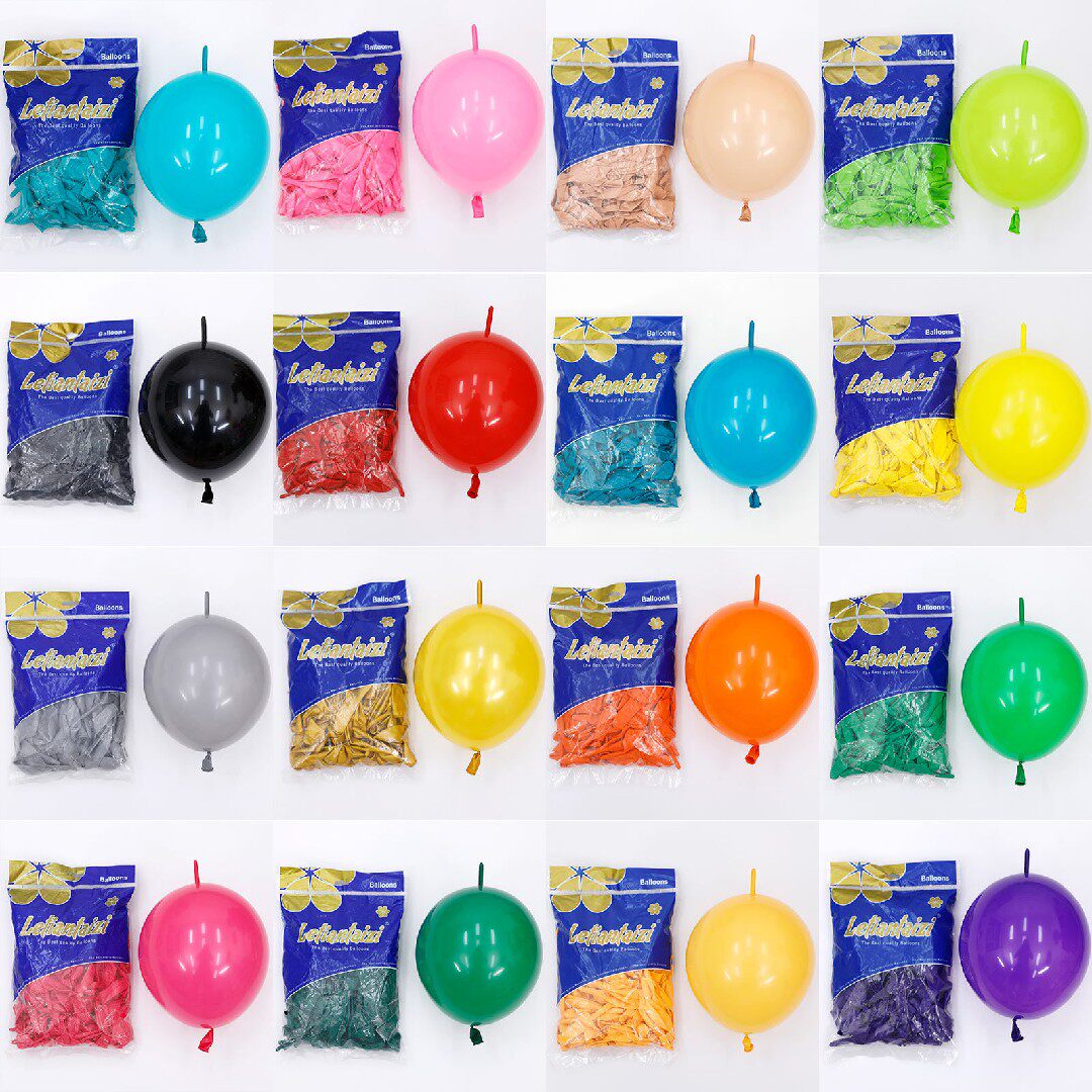 10 inch single layer Marka tail Balloon Creativity Courtside Wedding White Birthday Baby Banquet Backdrop Wall Loving Rainbow Production