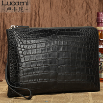 Alligator belly bag high-grade crocodile belly luxury man hand grabbing bag dermal business hand envelope
