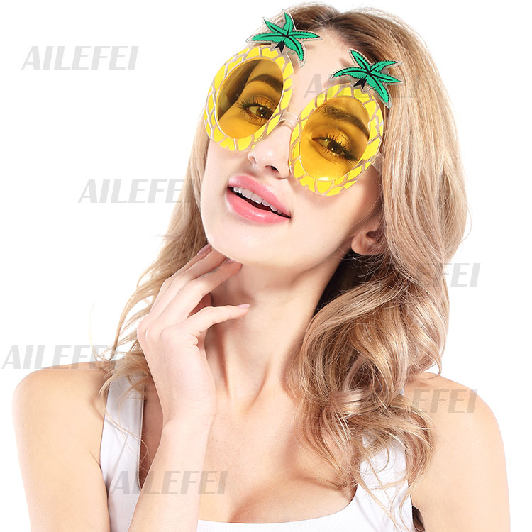 Pineapple Glasses Party Supplies Glasses Funny Glasses Party Decoration Glasses Hawaiian Party