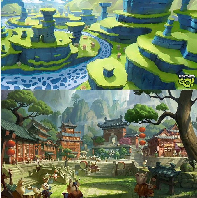 唯美卡通Q版概念设计 游戏氛围图 设定参考 原画CG素材图集|ABC素材资源网