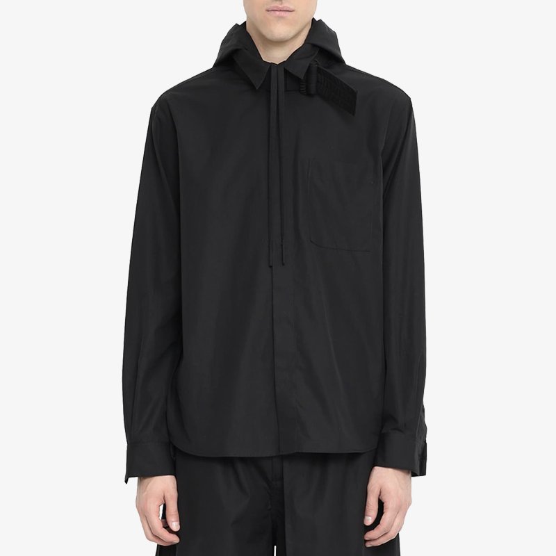 GAOSTUDIOS Even cap flow Su shirt tightness adjustable black male and female loose creative structure shirt