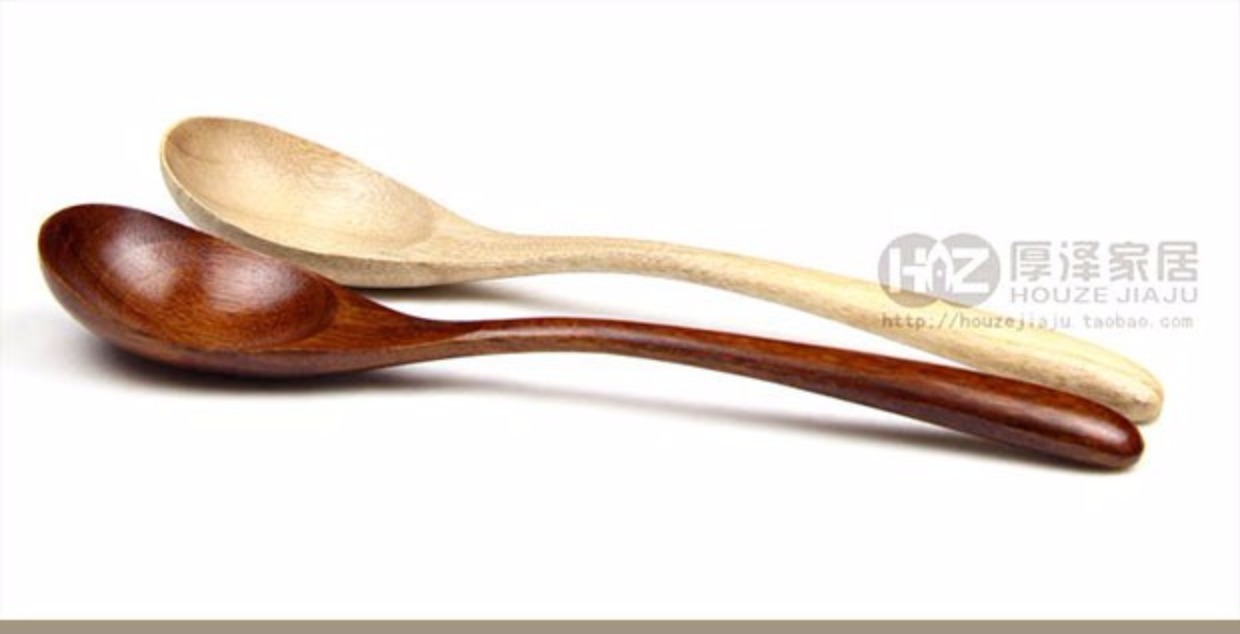 Phong cách Nhật Bản và gió zakka hạt dẻ nhỏ thìa Gỗ thô súp thìa thìa cháo thìa Bộ đồ ăn bằng gỗ đơn giản mới - Đồ ăn tối tô ăn cơm