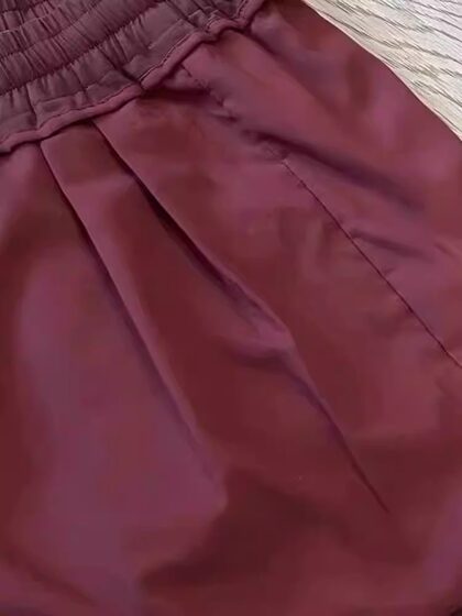 松紧腰休闲裤2025年夏季新款百搭显瘦黑色高腰遮胯显瘦女A字短裤