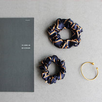 Geometric element Time box modern retro style series Silk Hairband handmade high-end hair accessories customization