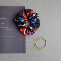 Camellia silk Hairband matte hair rope inlay piping exquisite hair accessories handmade high-end customization