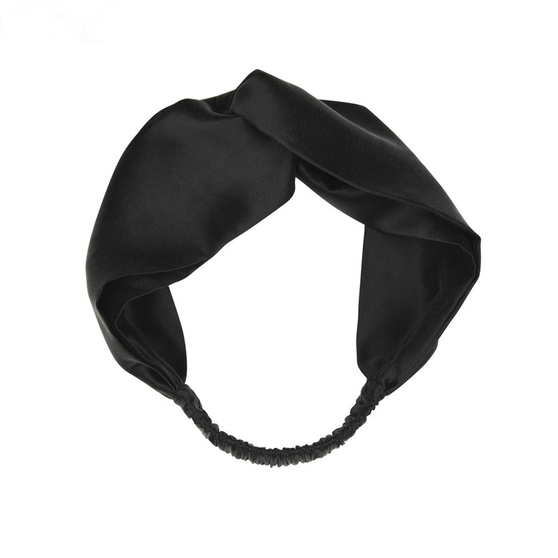 Special thanks silk satin cross elastic elastic band wide-brimmed headband headband jewelry high-end customization