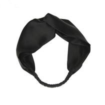 Special thanks Silk satin cross - elastic tight band width - side hair band - hair decoration high - end customization
