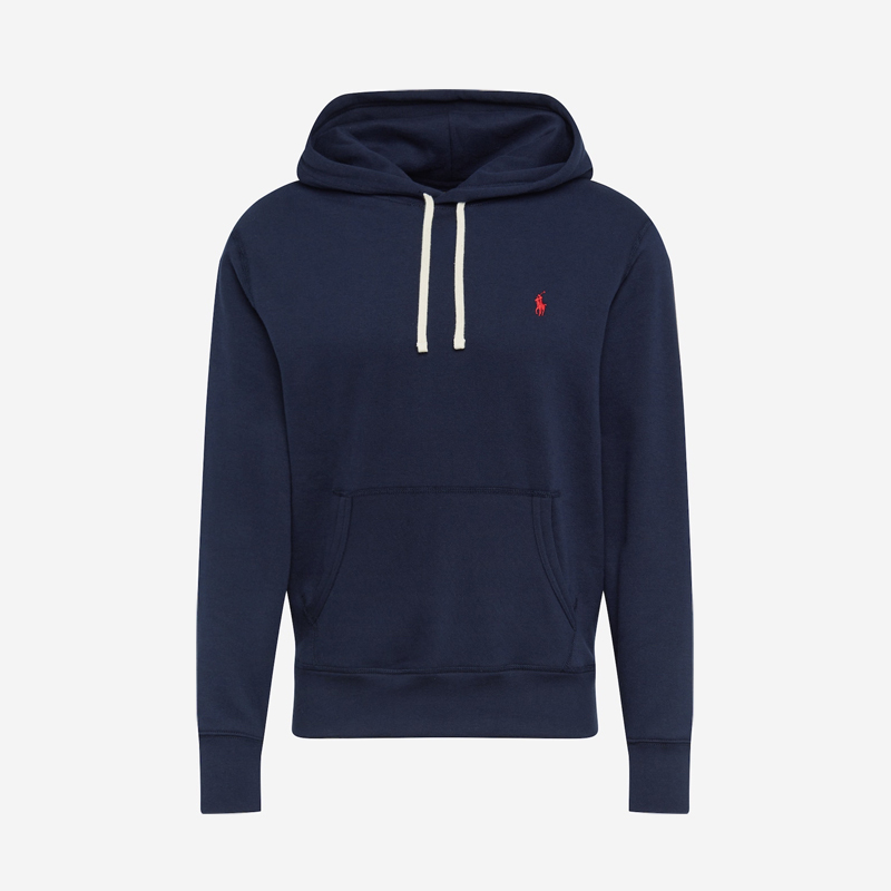 Light Luxury Style R Series Embroidered Men's Hooded Sweatshirt, Solid Color Drawstring Hoodie, Cotton Warm and Comfortable Spring and Autumn Jacket