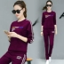 Bộ đồ thể thao cho mẹ nữ 2018 xuân hè mới 40 tuổi 50 trung niên chạy bộ đồ thể thao tay dài hai dây giản dị váy đầm tuổi trung niên Quần áo của mẹ