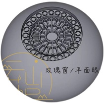 BJD resin eye pattern notre dame rose window stereoscopic 3D ornaments