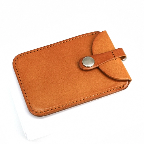 Кожаный ретро ремешок ручной работы, оригинальный маленький чехол для проездного и картхолдер, портативный кошелек, из натуральной кожи