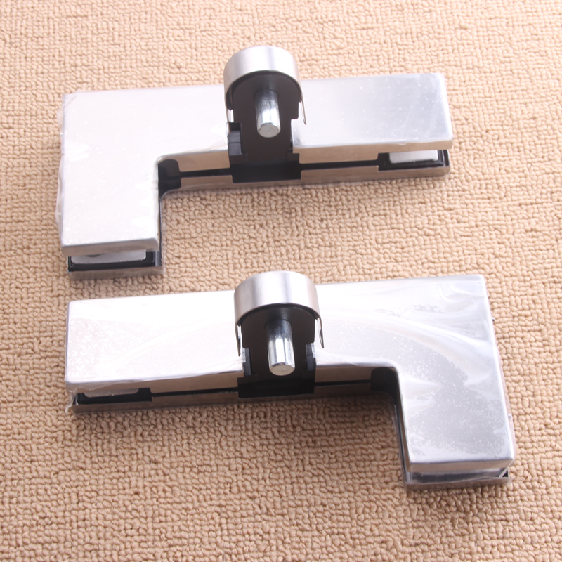 Eccentric glass door clip can be opened 180 degrees frameless door clip hairpin heterosexual glass clip curved clip seven-character clip