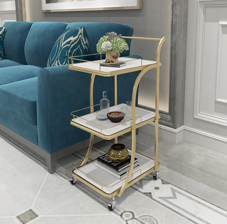 Beauty Nail Shop Tool Car Beauty Hairdressing Small Cart Shelf Mobile Instrument Car Skin Management Goods Car Dining Car