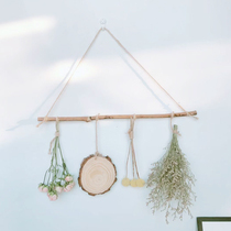 Dried flower bouquet wall hanging ins decorative pendant natural country style bedroom home wall hanging dried flower decoration