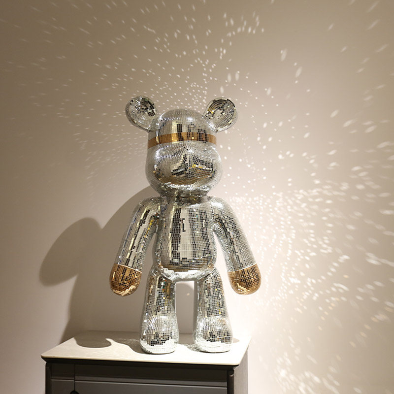 Net red violent bear landing large decoration living room TV cabinet office light luxury high-end sofa next to large craft gift decoration