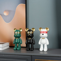 Net red violent bear light luxury ornament living room bedroom TV cabinet wine cabinet bookcase childrens room doll small decorations