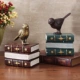 Châu Âu retro nhựa thủ công nghiên cứu phòng khách trang trí bàn trang trí chim cuốn sách cuốn sách của bookends