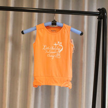 Babu * Series Summer Girls Round Neck Sleeveless Knitwear Baby Stretch T-Shirt