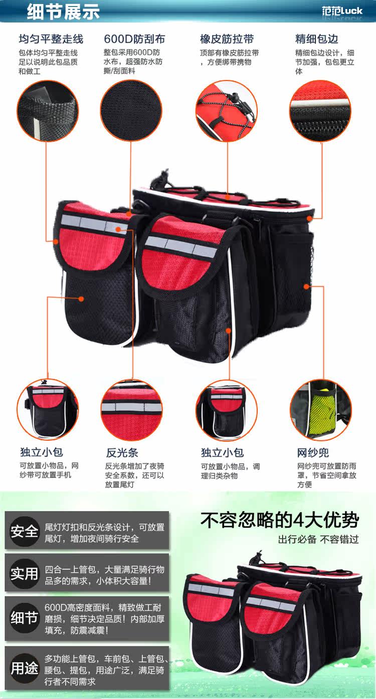 Sacoche pour vélo mixte - Ref 2219332 Image 33