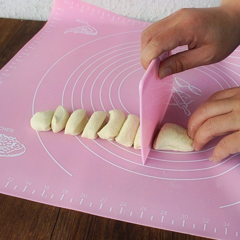 Flour Silicone Mat water dumplings Knead Mat with enlarged gaskets to make buns Rolled Bread Baking Bacon for Home Big Chopping Block
