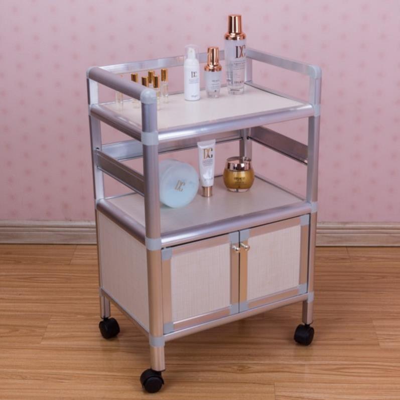 Beauty cart Small cart Multi-functional shelve Sub-table Cosmetic Textured embroidered multilayer cupboard Hand-in-hand Shop Hand
