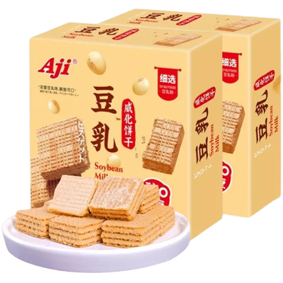 【AJI】豆乳威化饼干夹心饼干68g