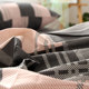 ການເກັບກູ້ພິເສດສົດ striped plaid ຝ້າຍ twill ຜ້າປູບ່ອນນອນ quilt cover quilt cover bed sheet pillowcase single piece with three or four sets