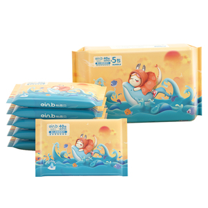 怡恩贝婴儿超柔云柔巾40抽*5包