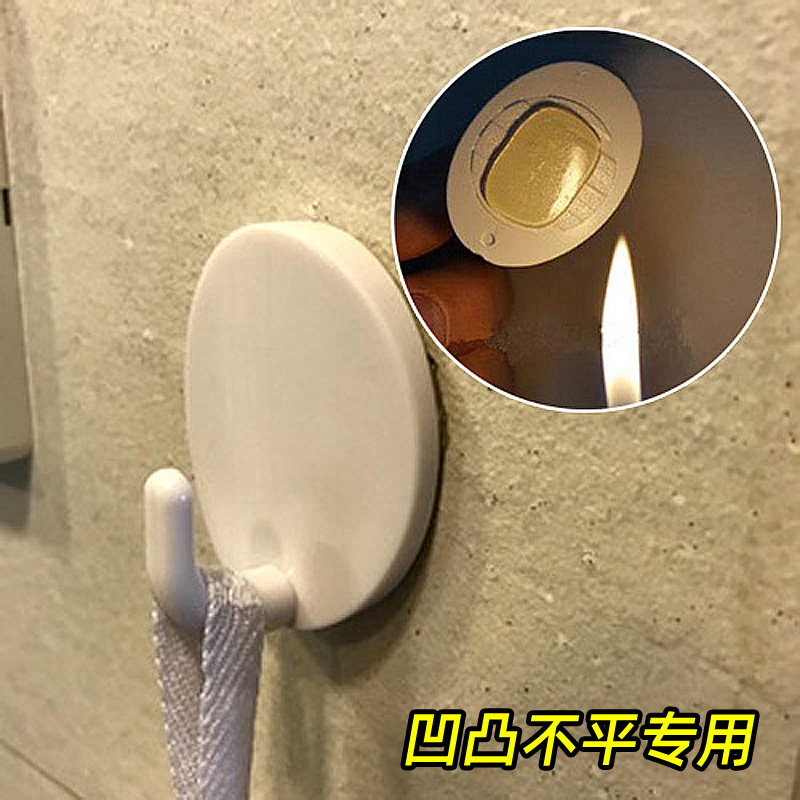 Uneven Wall Hooks for Cement Walls, Diatom Mud, Matte Rough Non-Smooth Antique Tiles, Hot Melt Adhesive Hooks