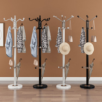 Minimalist marble floor bedroom clothes hat rack modern home stand bar type hanging hanger small family type living room hanging bag rack