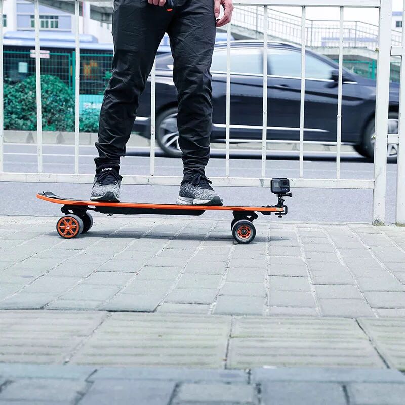 For gopro skateboard bracket hero6 5 4 small ant movement camera four-wheel scooter fixed clamp accessory
