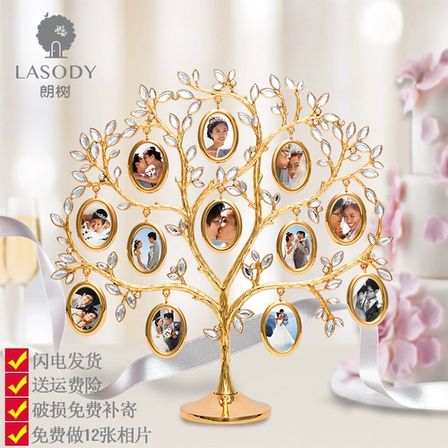 Отправить подруги свадьба на день рождения высокий уровень -практическая индивидуальная индивидуальная гравированная металлическая фотокадра