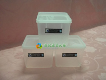 Whirlletter Square Transparent Plastic Fresh-keeping Box Sealed Refrigerator Food Storage Box Storage Box