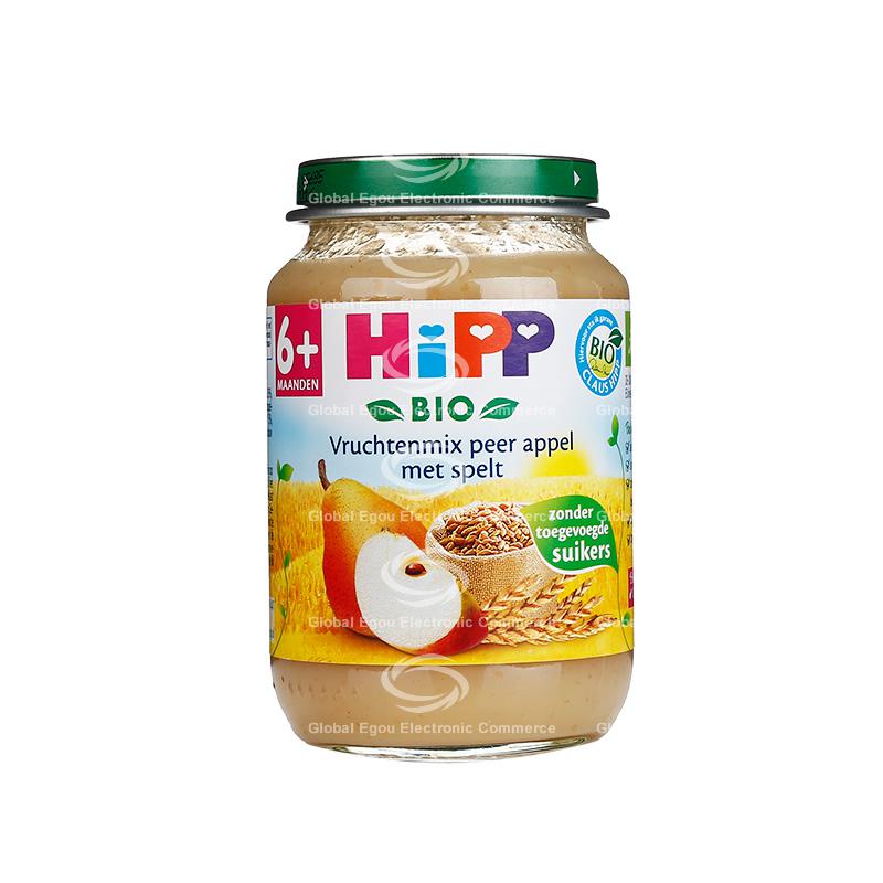 德国hipp婴儿有机苹果雪梨燕麦泥6个月+ 190g