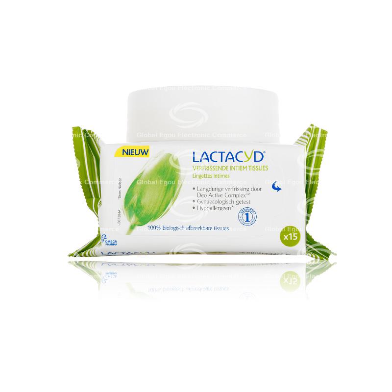 【荷兰直邮】法国lactacyd女性私处清爽清洁湿巾15张