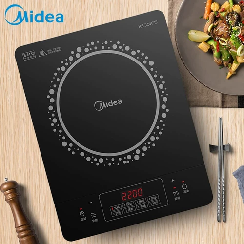 Индукционная плита Midea, бытовая плита, кастрюля, универсальный умный горячий горшок, униформа, полностью автоматический набор аккумуляторных плит для общежития, индукционная плита