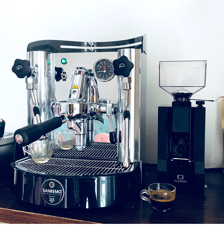 máy xay cafe công nghiệp Ý nhập khẩu SANREMO Sai Rui Meng nhà bán tự động chuyên nghiệp E61 một đầu máy pha cà phê Ý - Máy pha cà phê thuê máy pha cà phê
