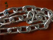 Factory pin galvanized chain coarse welding anti-theft iron chain Marine extra large iron chain anti-skid chain traction chain 25mm