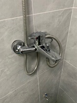 Shower faucet bathroom switch triple hot and cold faucet concealed shower bath mixing valve electric water heater shower