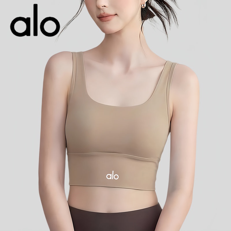 Aio Yoga Vest Summer Women's Racerback Sports Bra New Shockproof Push-Up Pilates Fitness Training Clothes